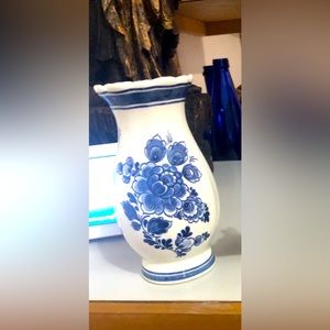 Vintage Blue Delft Vase